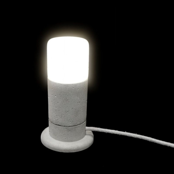 Lampa Stołowa-ML0.6 BetonArchit.OtakS-Płaski